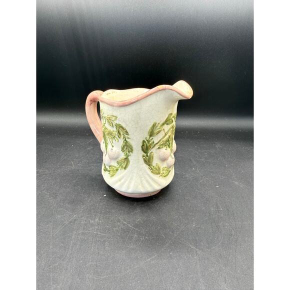 Vintage Small Ceramic Cream Pitcher with Fruit Design - Picture 7 of 8